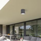 STROPNA VRTNA SVETILKA RABALUX AKRON 8150 GU10 35W SIVA