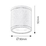 STROPNA VRTNA SVETILKA RABALUX AKRON 8150 GU10 35W SIVA