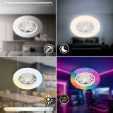 STROPNI VENTILATOR BRILONER GALA LED 15W BELA
