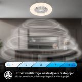 STROPNI VENTILATOR BRILONER GALA LED 15W BELA