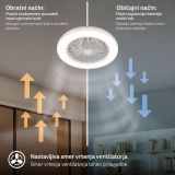 STROPNI VENTILATOR BRILONER GALA LED 15W BELA