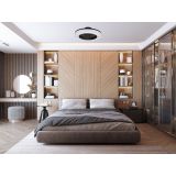 STROPNI VENTILATOR FEROTEHNA PENELOPE LED D495 35W ČRN Z DALJINCEM