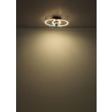 STROPNI VENTILATOR GLOBO KAREN KOVINSKI ČRN MAT LED 42CM