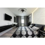 STROPNI VENTILATOR GLOBO KOREN KOVINSKI ČRN MAT LED 45CM