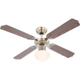 STROPNI VENTILATOR GLOBO KOVINSKI RJAV 1XE27
