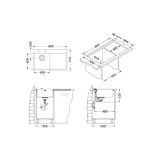 NERJAVNO POMIVALNO KORITO ALVEUS STYLUX 50 L ALVEUS