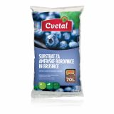 SUBSTRAT ZA PRIDELAVO CVETAL ZEMLJA ZA AMERIŠKE BOROVNICE IN BRUSNICE 70L