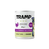 SUHA HRANA ZA PSE TRAMP 3* DOG CHUNKS WITH TRUKEY & LIVER KOŠČKI PURANA IN JETER ZA ODRASLE PSE, 8 X 415 G