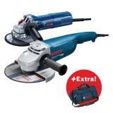 SUPER KOMPLET 2 KOTNIH BRUSILNIKOV (GWS 24-230 JH + GWS 9-125 S)