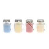 SVEČA V KOZARCU 13.5X8CM Z ROČAJEM IN POKROVOM