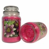 SVEČA MULLER DIŠEČA RAJSKI CVET KOZARCU S POKROVOM 652G