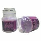 SVEČA MULLER DIŠEČA STEKLO S POKROVOM LAVANDA