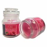 SVEČA MULLER DIŠEČA STEKLO S POKROVOM MALINA