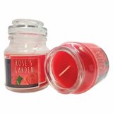 SVEČA MULLER DIŠEČA STEKLO S POKROVOM VRTNICA