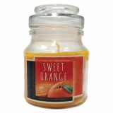 SVEČA MULLER DIŠEČA STEKLO Z POKROVOM POMARANČA