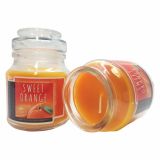 SVEČA MULLER DIŠEČA STEKLO Z POKROVOM POMARANČA