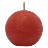 SVEČA MULLER OKROGLA RUSTIKA 80 MM ORANŽNA