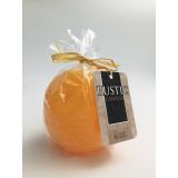 OKROGLA SVEČA MULLER 80 MM RUMENA RUSTIKA