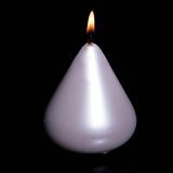 SVEČA SOLZA PERLA BELA 10X10 CM