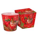 SVEČA V KOZARCU BARTEK DIŠEČA CINNAMON DELIGHTS JABOLKO, 115 G