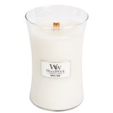 SVEČA V KOZARCU WOODWICK CLASSIC LARGE WHITE TEAK