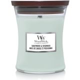 SVEČA V KOZARCU WOODWICK CLASSIC MEDIUM SAGEWOOD & SEAGRASS