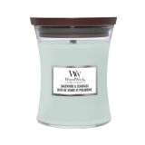 SVEČA V KOZARCU WOODWICK CLASSIC MEDIUM SAGEWOOD & SEAGRASS