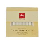 NOVOLETNI SVEČNIK R+W SVEČKE ZA ŠČIPALKE 20 KOS BELE 12.8X96 MM