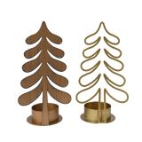 SVEČNIK DECORIS ZA ČAJNO SVEČKO 7.5X5.5X15 CM. SORT