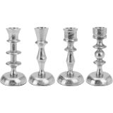SVEČNIK EH ZA KONUS SVEČO, SREBRN VIŠINE 13 CM, SORT
