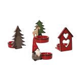 SVEČNIK TOGNANA NOVOLETNI ZA ČAJNO SVEČKO RAZLIČNE OBLIKE