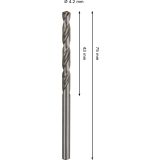SVEDER HSS BRUŠEN DIN 338 BOSCH 4.2 X 43 X 75 MM