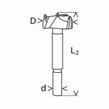 SVEDER ZA LES, ZA OKOVJE BOSCH 32X90 MM HM/CT