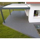 WPC DESKA ZA TERASO SVETLO SIVA 3000X150X25 MM