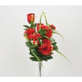 SVILENO CVETJE DAR KRIZANTEMA, VRTNICA ŠOPEK X12, RDEČ