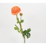 SVILENO CVETJE DAR RANUNKULUS VEJICA 48CM X2 ORANŽNA