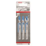 LIST VBODNE ŽAGE BOSCH T 121 AF 3-DELNI KOMPLET