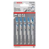 LIST VBODNE ŽAGE BOSCH T 227 D 5-DELNI KOMPLET