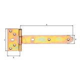 DOLGA SPONA ALBERTS T SPONA 192X45X90 MM