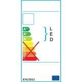 TALNA SVETILKA PRISMA FLOOR VI 17.5W+3.5W LED MAT NIKELJ, KVADRATNA