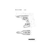 AKU. VIJAČNIK ZA SUHOMON. METABO TBS 18 LTX BL 5000