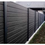 WPC OGRAJNA DESKA TEMNO SIVA 1800X150X25 MM