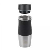 TERMO LONČEK RIVACASE 0,38L ČRNO SIV