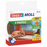 TESNILNI LEPILNI TRAK TESA GUMA E - PROFIL 4 MM RJAVO 25 M X 9 MM