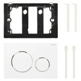 TIPKA, AKTIVIRNA GEBERIT SIGMA 20 BELA-SIJAJ KROM-BELA