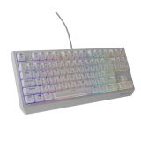 TIPKOVNICA GENESIS THOR 230 TKL GAMING ŽIČNA BELA