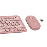 TIPKOVNICA LOGITECH PEBBLE COMBO, ROZA