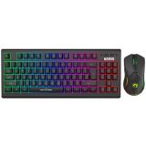 TIPKOVNICA MARVO KW516 TIPKOVNICA & MIŠKA BREZŽIČNA RGB TKL