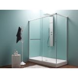 KOTNA KABINA ZA PRHANJE KOLPA SAN TK 120X80/K-L KRONOS NEW SILVER BRILL, PROZORNO ST