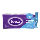 TOALETNI PAPIR VIOLETA PURE&STRONG BOMBAŽ 10/1 3-SLOJNI